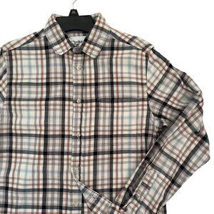 Mens Plaid Shirt Size S Long Sleeve Button-Down Cotton by Goodfellow and Co